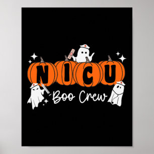 Poster Nicu Boo Crew Ghost Pumpkin Costume Nicu Enfermeir