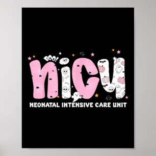 Poster Nicu Enfermeira Neonatal Intensivo Unidade Funny H