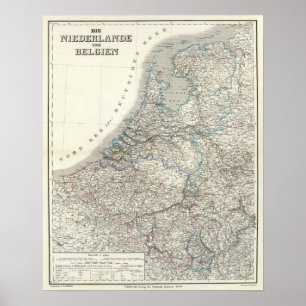 Póster Niederlande, Belgien - Países Baixos, Bélgica
