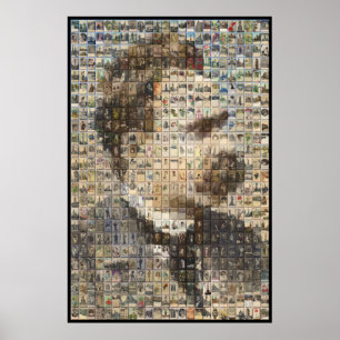 Póster Nietzsche 24x24 em 3D