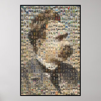 Póster Nietzsche 24x24 em 3D