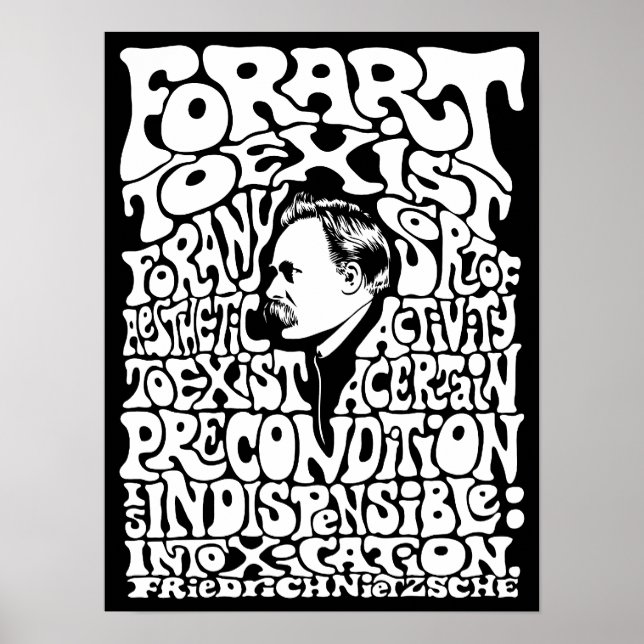 Póster Nietzsche - Arte (Frente)
