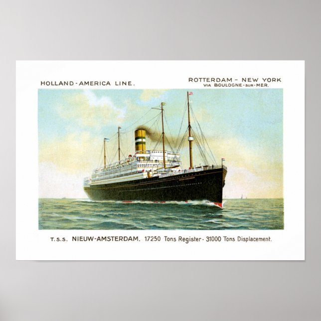 Poster Nieuw Amsterdam de 1906 (Frente)
