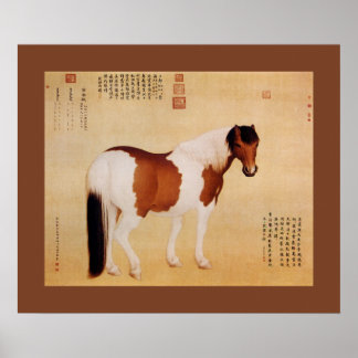 Poster Nieyunshi ~蹑 云 驶~Dez Steeds ~Giuseppe Castiglione