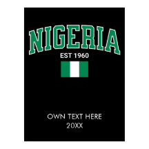 Nigéria Est. 1960 — Legado Personalizado de Orgulh