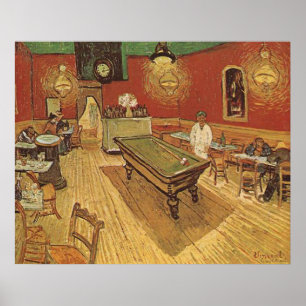 Poster Night Café por Vincent van Gogh