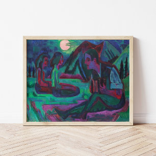 Poster Night Moon Ernst Ludwig Kirchner