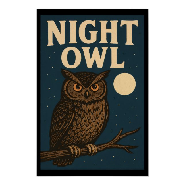 Póster Night Owl (Frente)