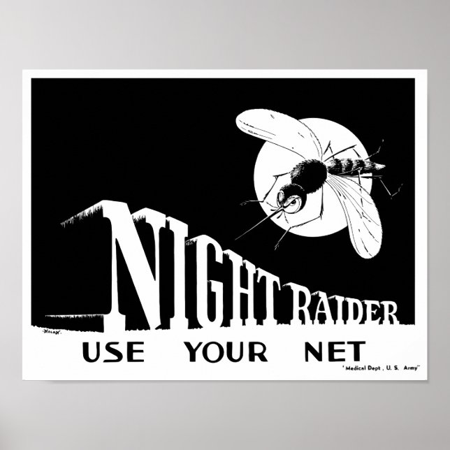 Póster Night Raider - Malária no WWII (Frente)