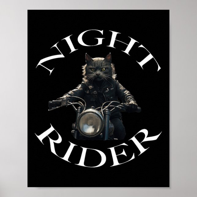 Poster Night Rider Bad Cat (Frente)