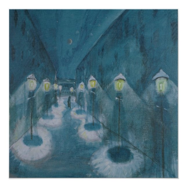 Póster Night Street (Street By Night) (1922) Walter Grama (Frente)