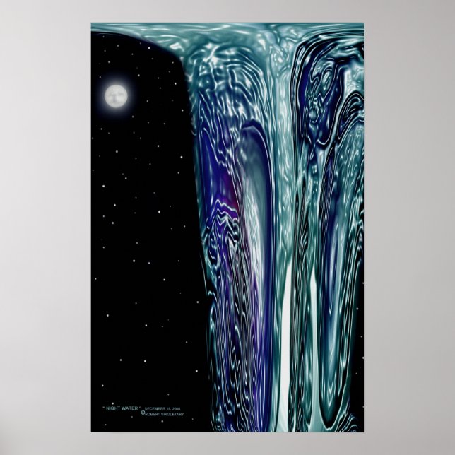 Poster " NIGHT WATER " por Robert Singletary (Frente)
