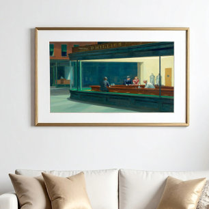 Póster Nighthawks 1942 por Edward Hopper