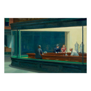 Póster Nighthawks 1942 por Edward Hopper