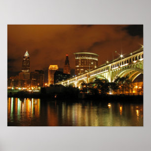 Póster Nighttime Cleveland