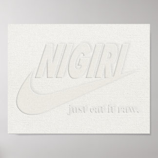 Poster Nigiri Embossed Parody