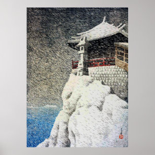 Poster Nihon Fūkei Senshu Abuto no Kannon Kawase Hasui