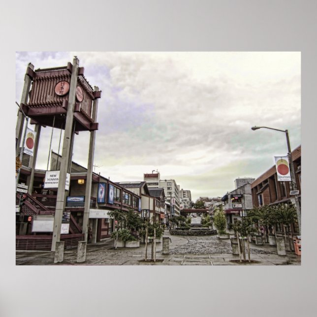 POSTER NIHON MACHI - CIDADE DO JAPÃO - SAN FRANCISCO (Frente)