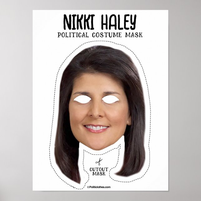 Poster Nikki Haley Costume Mask (Frente)