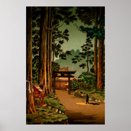 Poster Nikko Futarasan Temple Tsuchiya Koitsu 1936