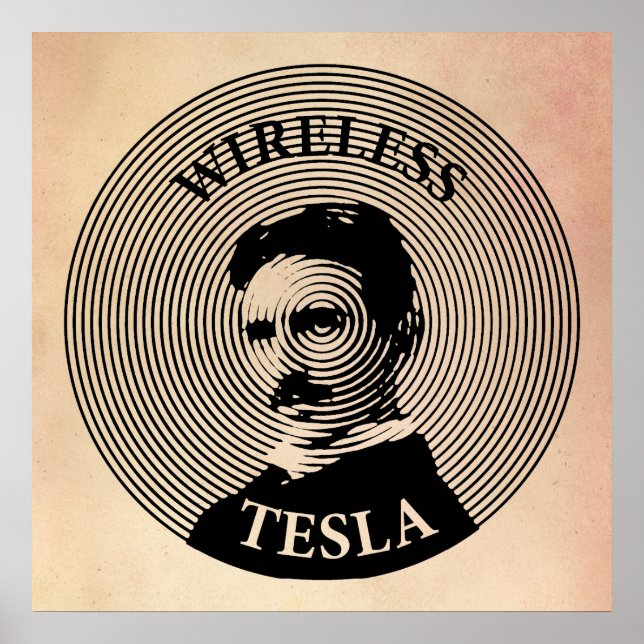 Póster Nikola Tesla (Frente)