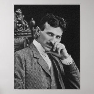 Poster Nikola Tesla, 1904