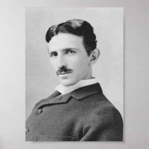 Poster Nikola Tesla - cerca de 1890
