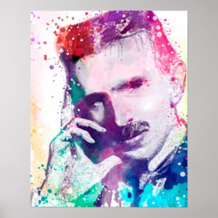 Poster Nikola Tesla - gênio criativo