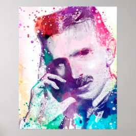Poster Nikola Tesla - Genius criativo