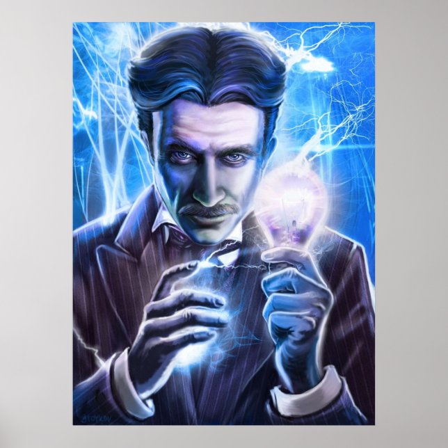 Poster Nikola Tesla Man of Lightning (Frente)