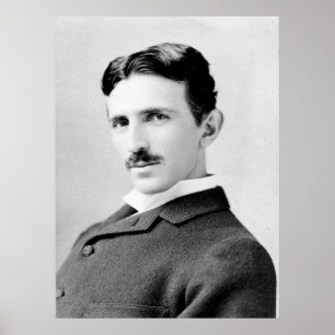 Póster Nikola Tesla Portrait