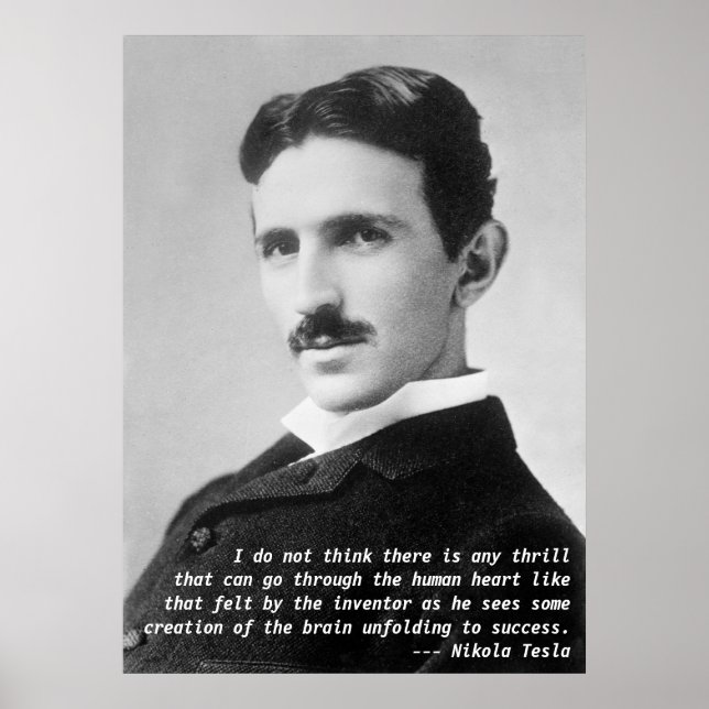 Poster Nikola Tesla Quote (Frente)