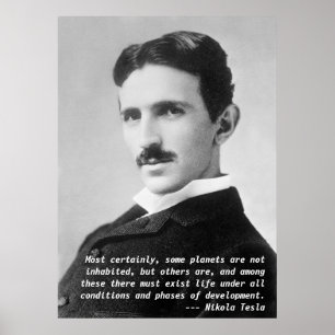 Poster Nikola Tesla Quote