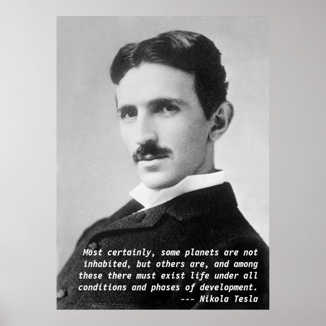 Poster Nikola Tesla Quote (Frente)