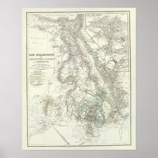 Póster Nillander - O Nilo, África (Frente)