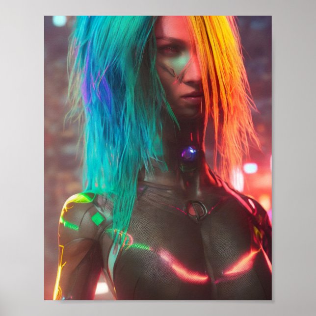 Poster Nina: O Guerreiro Cyborg (Frente)