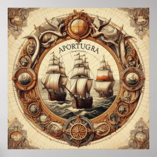 Poster Nina - Pinta - Papais noeis Maria - Aportugra Port