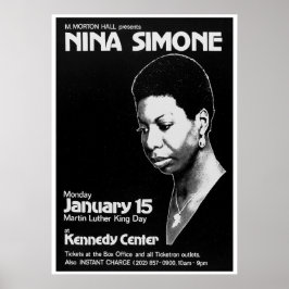 Poster Nina Simone Jazz Live Concert