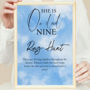Poster Nine Sky Blue Ring Hunt