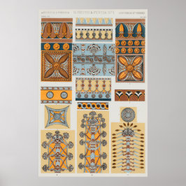 Poster Nineveh and Persia Vintage Ornaments by Owen Jones