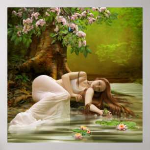 Póster Ninfa de água