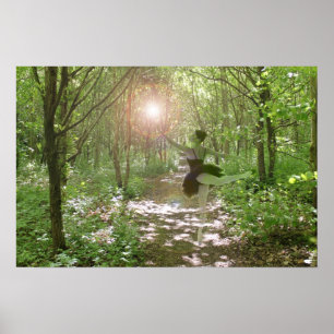 Poster Ninfa de madeira