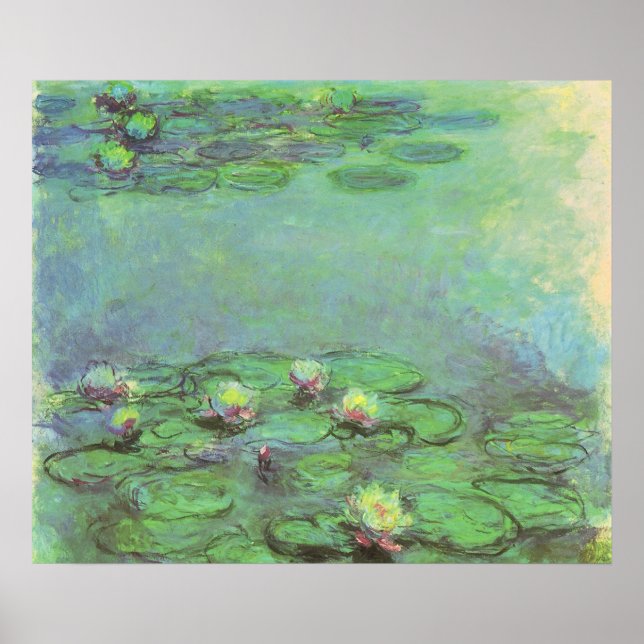 Póster Ninféias por Claude Monet, Impressionismo Antigo (Frente)