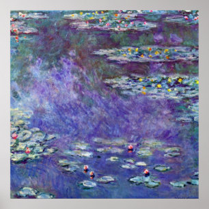 Poster Ninféias por Claude Monet, Impressionismo Antigo