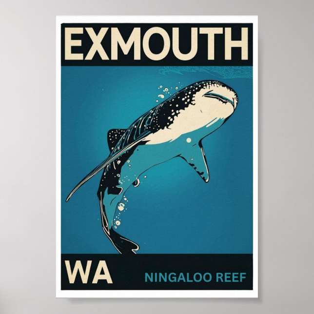 Poster Ningaloo Reef, Exmouth, WA (Frente)