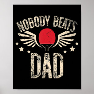 Poster Ninguém bate na Pai de um tenente de Mesa Ping Pon