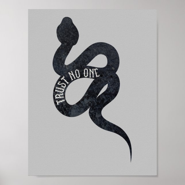 Poster Ninguém Confie Serpente Cobra  (Frente)