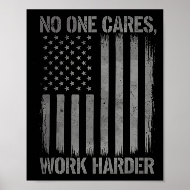Poster Ninguém Cuida De Trabalhar Mais Com Motivação De G (Frente)