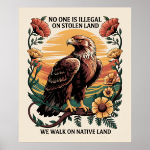 Poster Ninguém é ilegal em terras roubadas