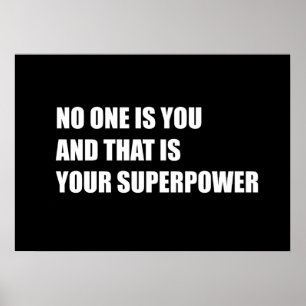 Poster Ninguém é você e essa é a sua superpotência